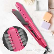 Professional Hair Curler Straightener Curling Iron Brush